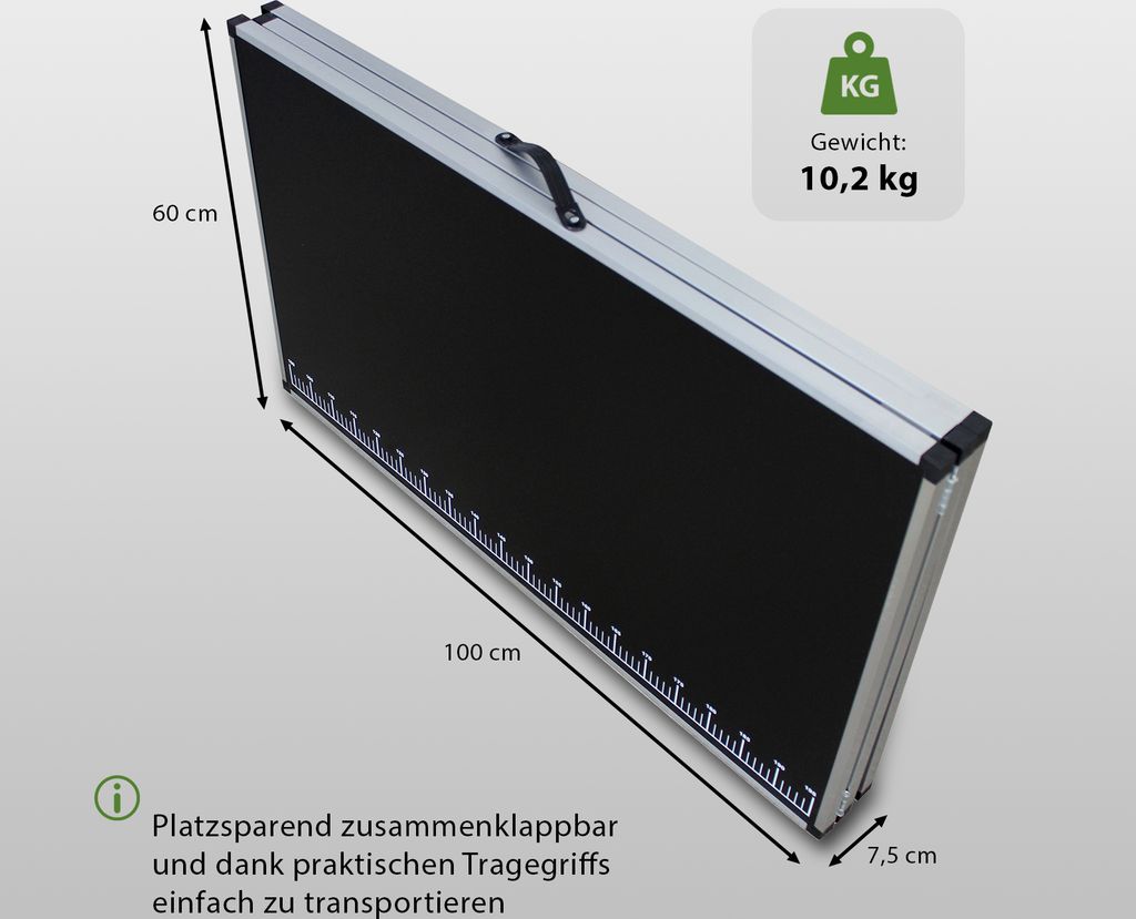 Tapeziertisch Alu Flohmarkttisch 300x60 cm Klapptisch Produktbild 7