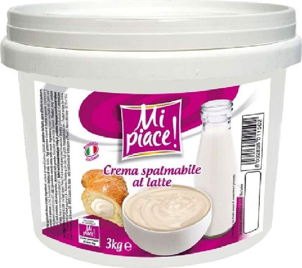 Mi Piace Crema al Latte Milchcreme 3 Kg Brotaufstrich Aufstrich