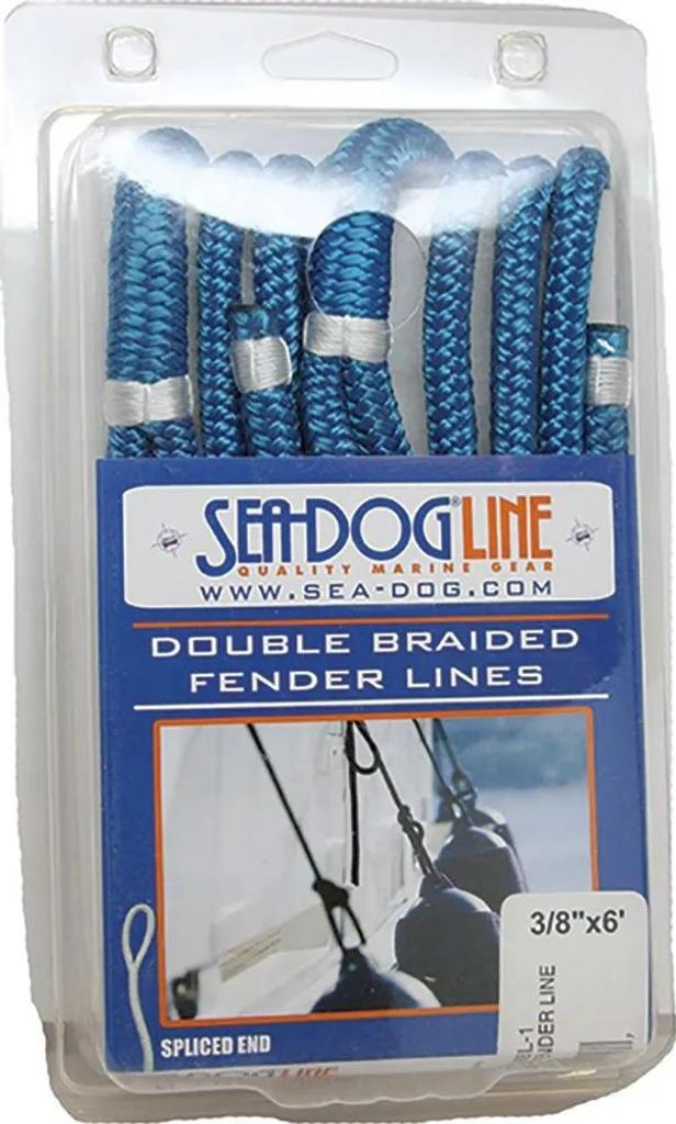 Sea-dog Line Fender Geflochtenes Nylonseil Blau 1 cm x 2 m Blau 1 cm x 2 m