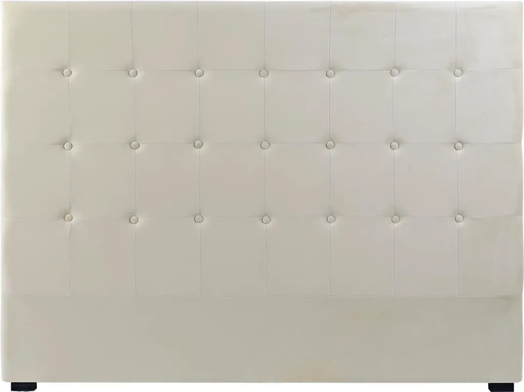 Tête de lit crème 159x119 cm pour lire confortablement dans votre lit