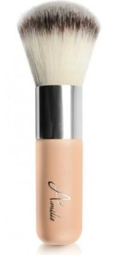 Pinceau de Maquillage Kabuki pour Poudre Minérale avec Manche Allongé