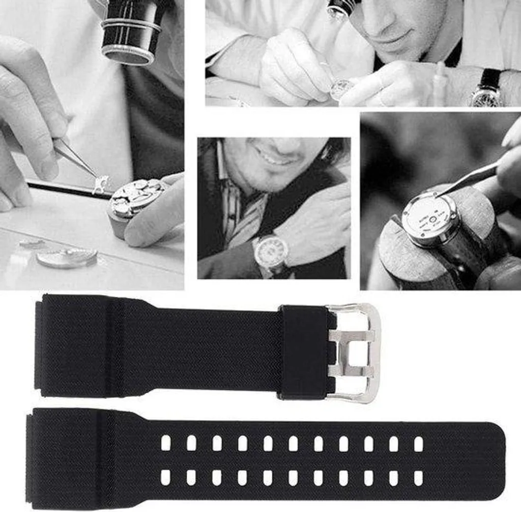 Bracelet en Polyuréthane 15 mm compatible avec Casio G-Shock GSG-100