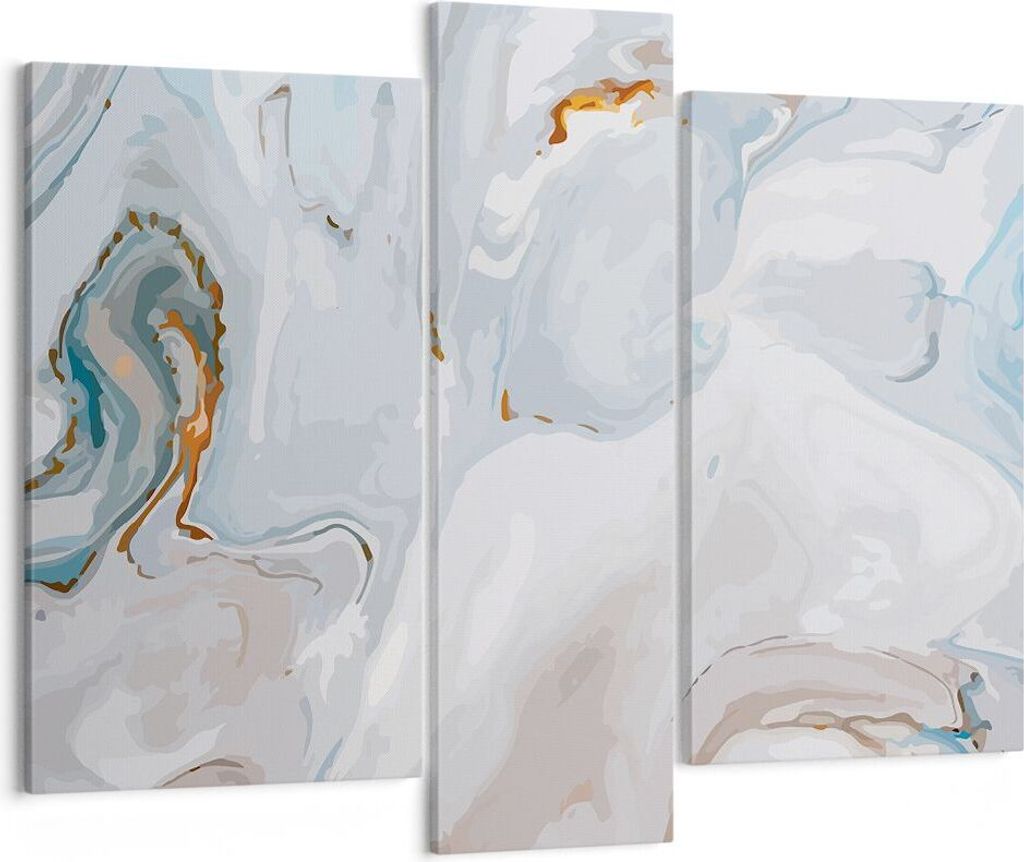 Bild auf Leinwand - Leinwandbild - Abstraktion modern - 95x80cm - Wand Bild - Wanddeko - Wandbilder - Leinwanddruck - Bilder - Kunstdruck - Wanddek...