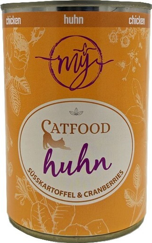 my Catfood Huhn mit Süsskartoffel & Cranberries 400g mÿ Katzenfutter / Nassfutter / Alleinfuttermittel