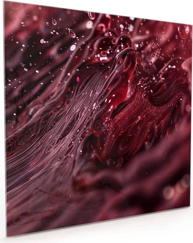 Küchenrückwand Spritzschutz Glas mit Motiv Wirbelnde Flüssigkeit 40 x 40 cm