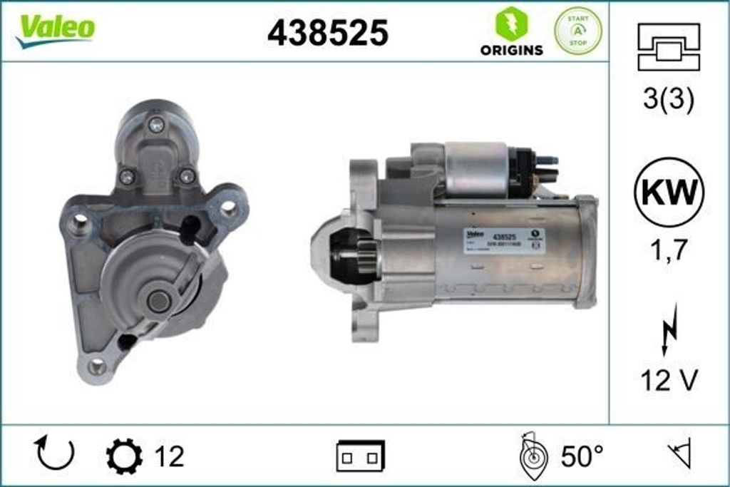 VALEO 438525 - OE 1623862880 Anlasser, Starter für Jumper, Boxer