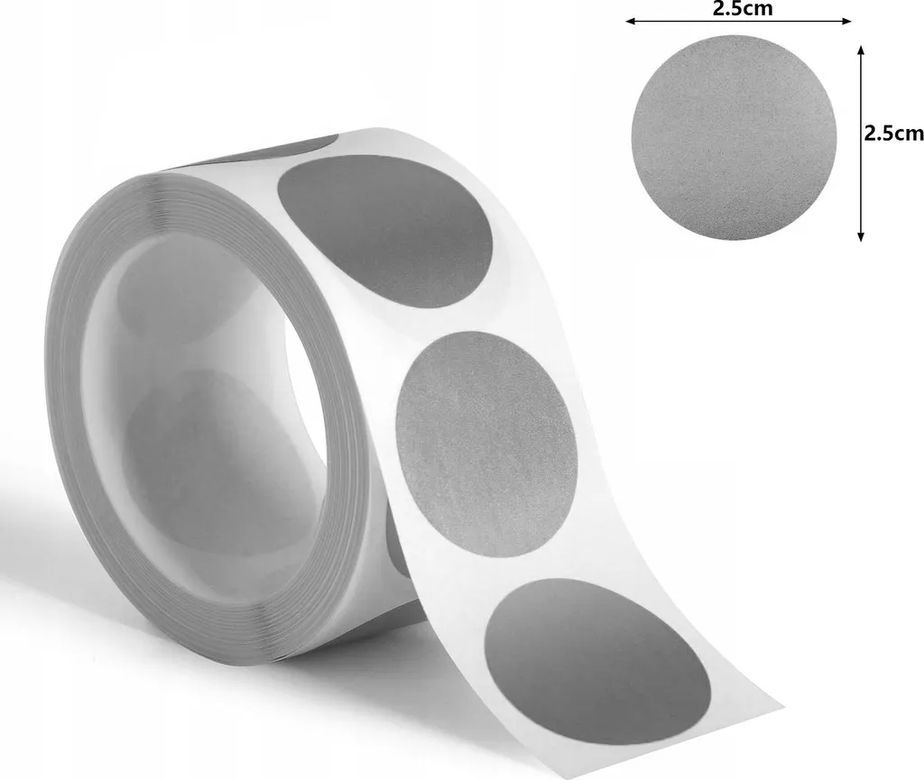 Lot de 300 autocollants à gratter ronds 25mm argent pour vos jeux