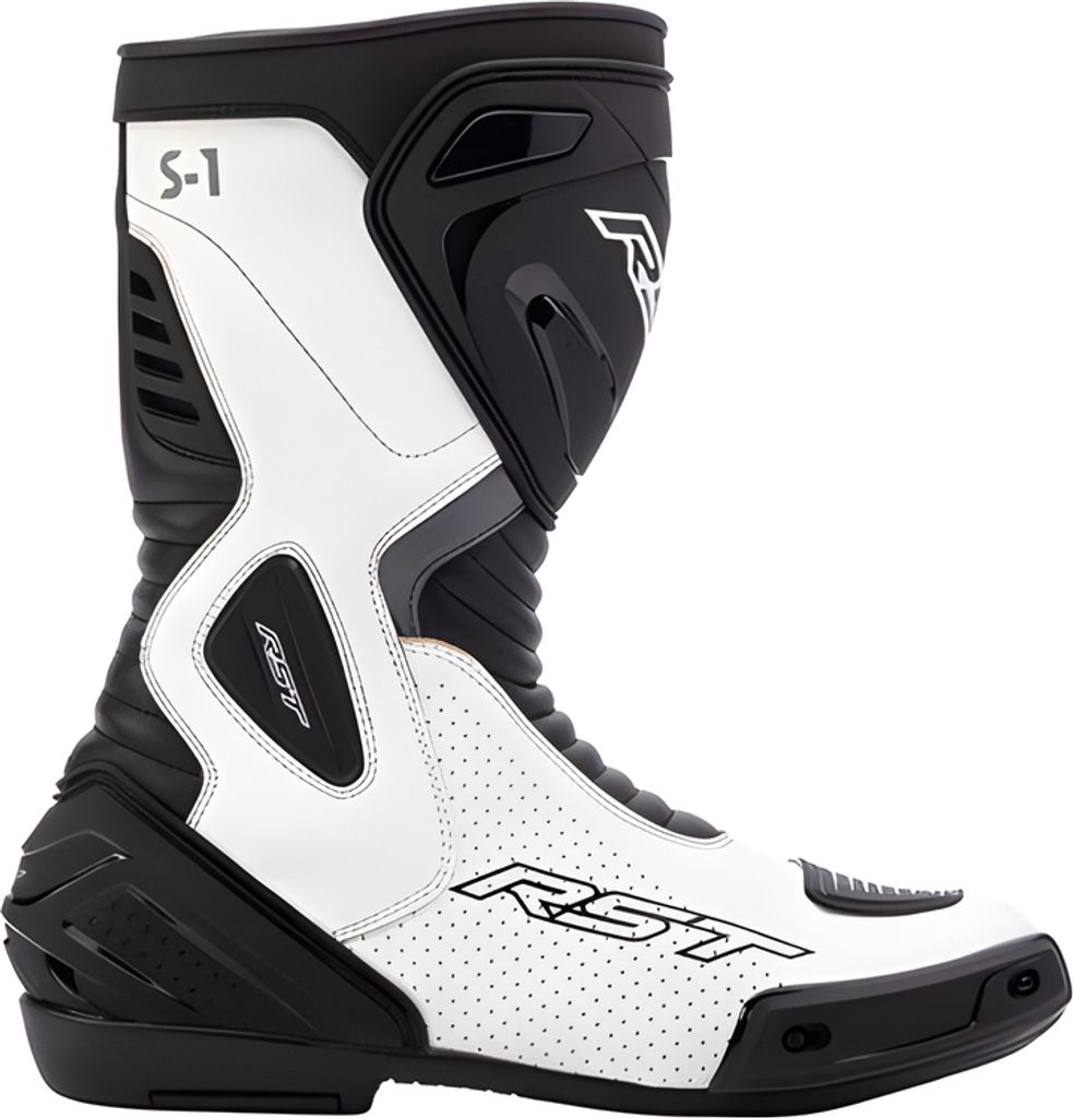 Motorradstiefel RST S1 Weiß / schwarz, 47