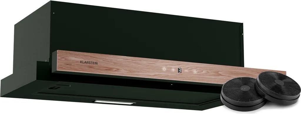 Hotte Cuisine Télescopique 60 cm Noir Silencieux avec LED Intégrée