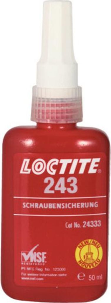 Zaisťovač závitov Henkel 50ml stredná sila 243 Loctite - Obrázok produktu 