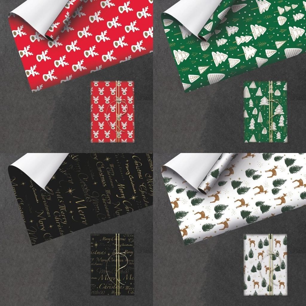 Geschenkpapier Weihnachten, Weihnachtspapier 2m x 0,7m - 10 Produktbild 2
