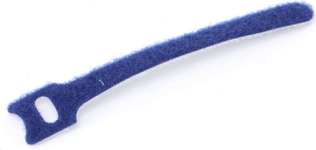DAYTOOLS Kabelbinder mit Klettverschluss | 125x12 mm | blau, 10 Stück | Wiederverwendbar | extra starke Haftung | ideal zum Bündeln von Kabeln un...