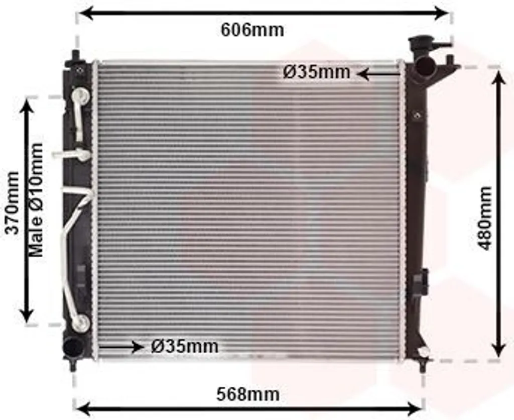 Radiateur de refroidissement moteur de rechange pour ix35 ELH