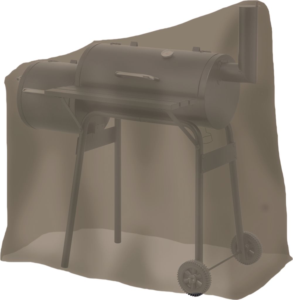 tepro Abdeckhaube Universal für Smoker klein, taupe (66,4 x 114 x 109,2 cm)