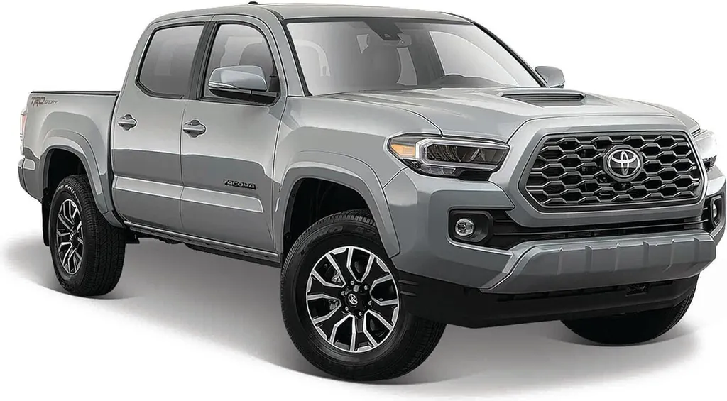 Toyota Tacoma 2021 Maisto 1:24 en métal gris - Détails ultra réalistes