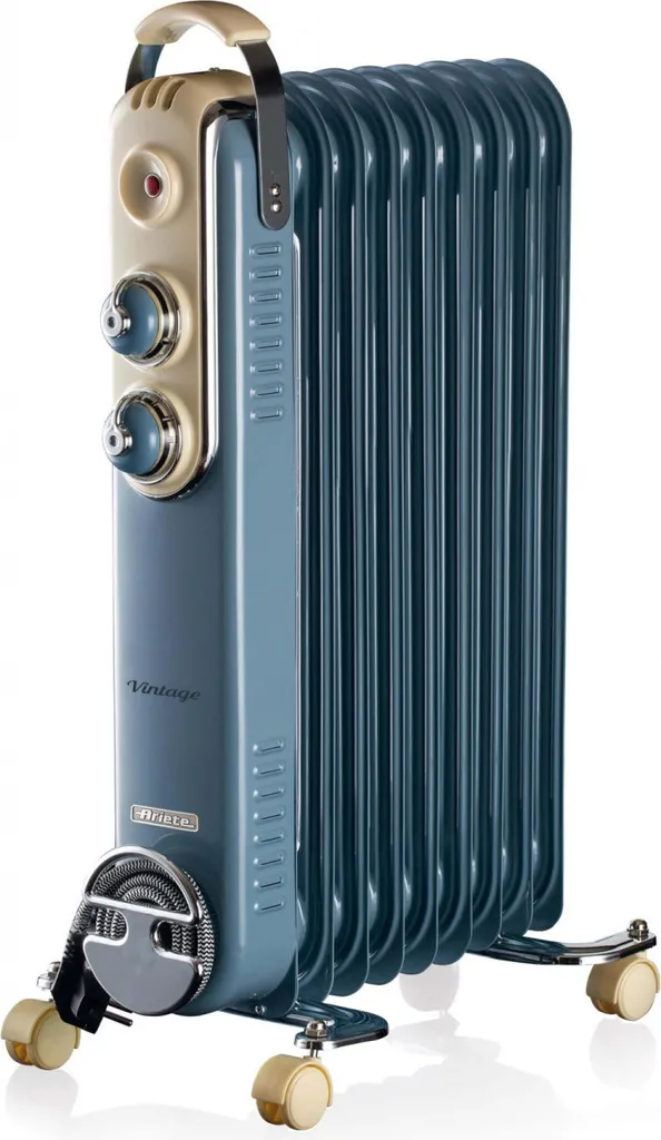 Ariete 0838/15 Radiatore a Olio Vintage 2000W Blu - Riscaldamento Retrò