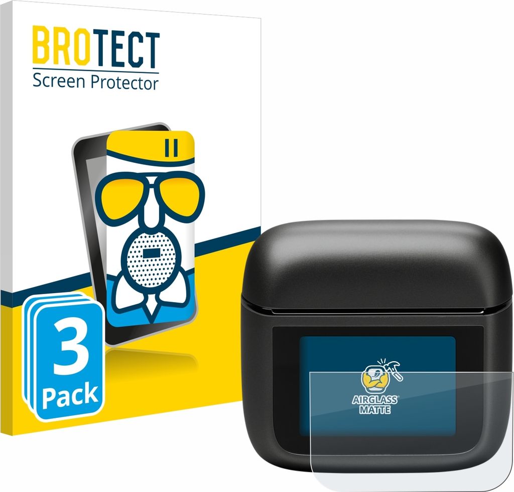 3x BROTECT Entspiegelungs Schutzglas für JBL Tour Pro 3 Schutzfolie Panzer Folie Glas Display Schutz matt
