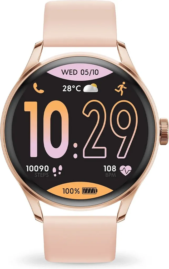Montre intelligente ronde écran tactile 1.2 or rose Ice Watch