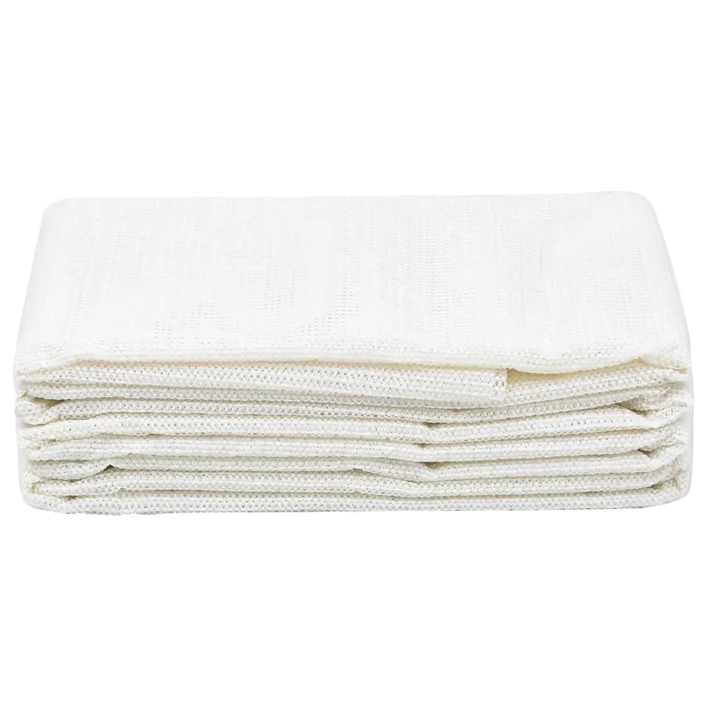 Tapis de tente 100x1000 cm blanc - Revêtement de sol pour auvent camping