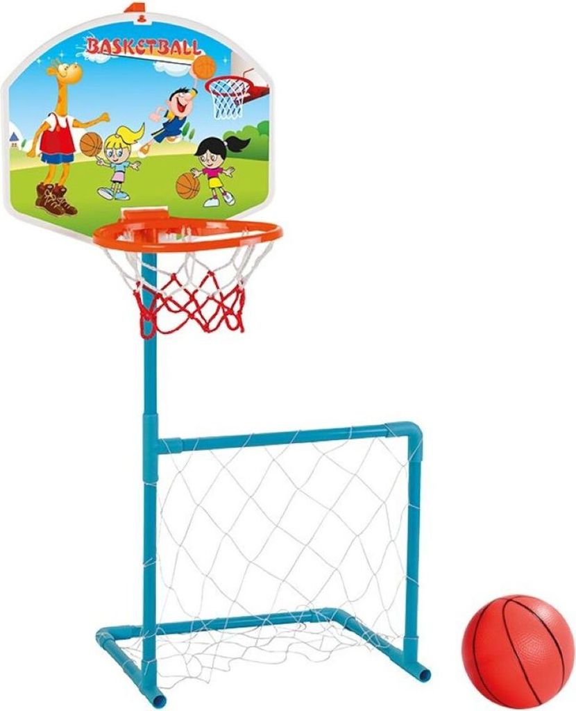 Pilsan 03-392 Magic Basketball und Fußball Set, weiß, 70 x 80 x 122cm (wlh)