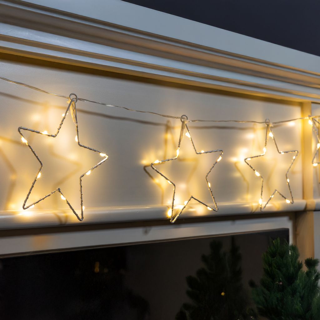 1.01 LED Lichterkette mit 8 Sternen - Gesamtlänge ca. 205 Produktbild 