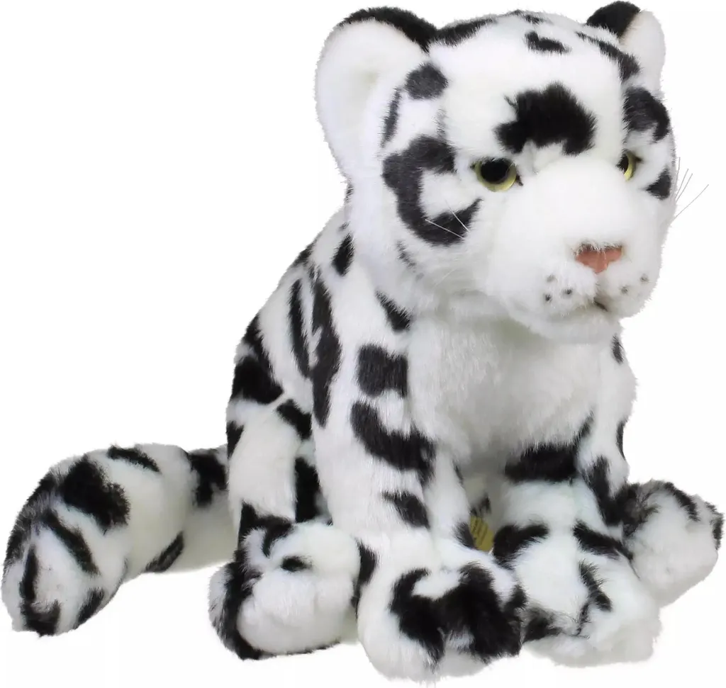 Peluche Léopard des Neiges WWF Moelleuse - Format 19cm aux Finitions Pro