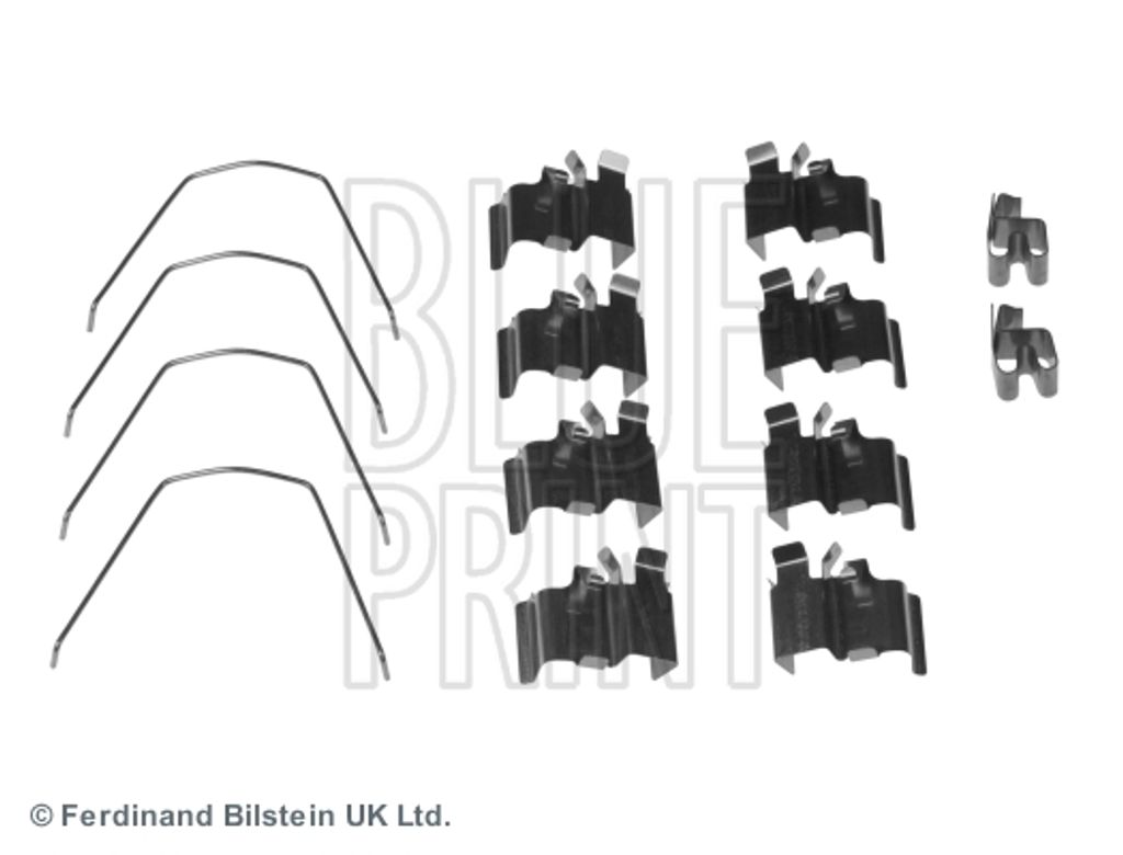 BLUE PRINT ADK848601 Zubehörsatz Scheibenbremsbelag Vorne für MAZDA MX-5 II (NB) für SUZUKI Grand Vitara I SUV (FT, HT)