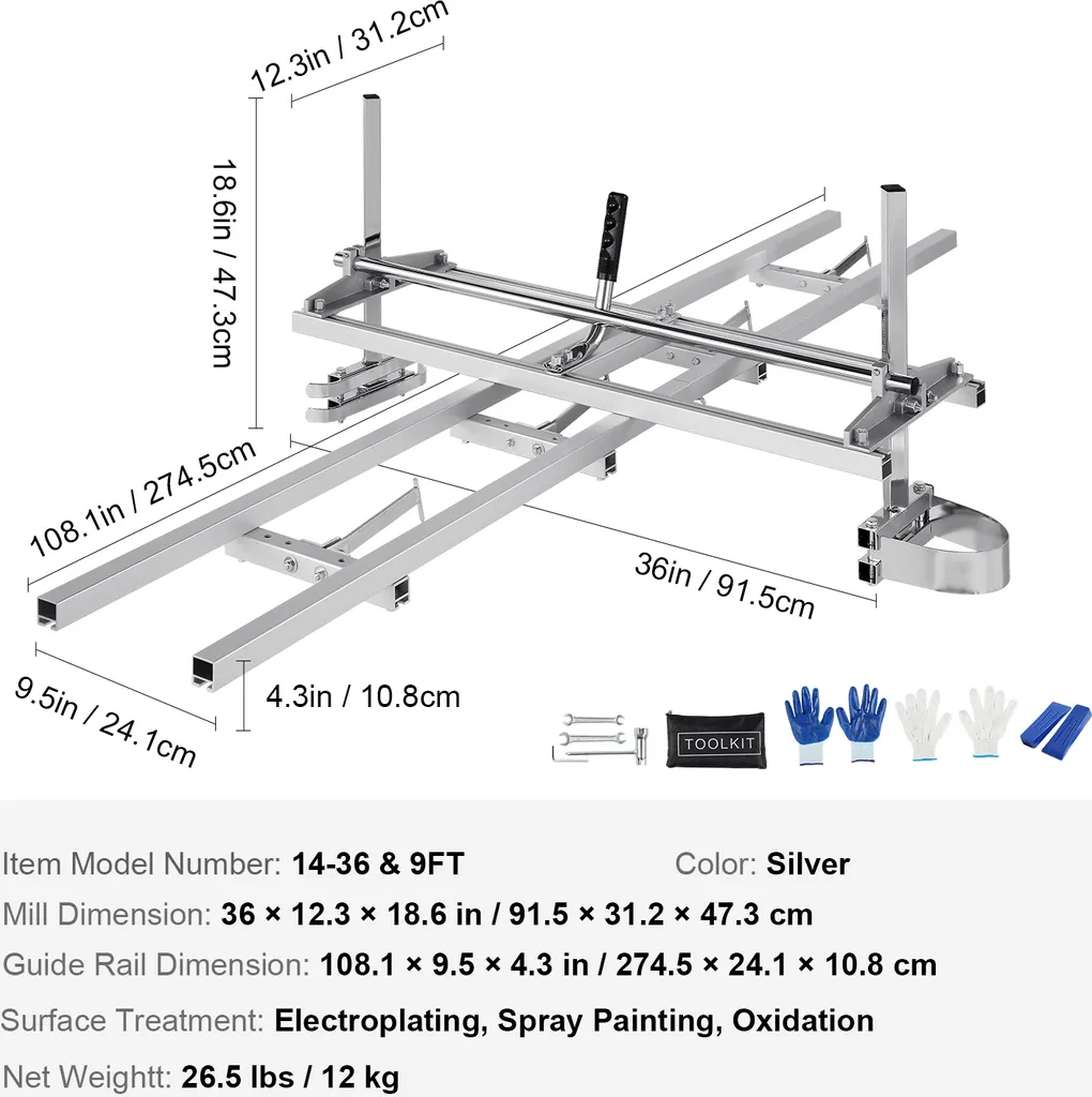 Solution de Sciage Mobile : Scierie pour Tronçonneuse et Rail de Guidage - 7