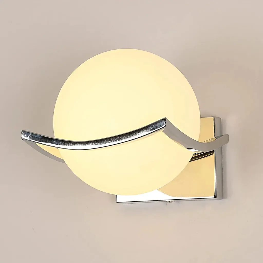 Applique Murale Sphérique en Fer Durable - Éclairage LED E27 sans Pose - 2
