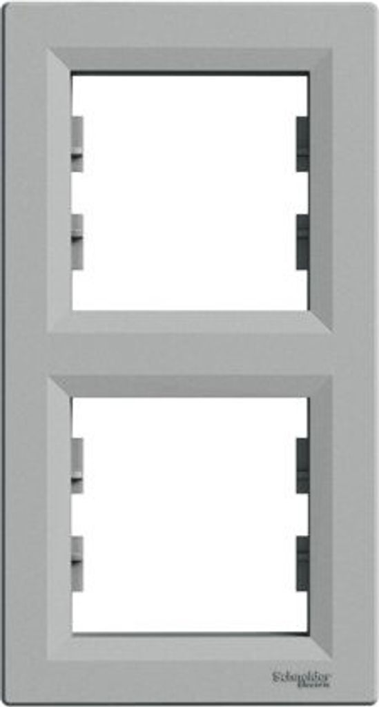 Rahmen 2-fach vertikal, Aluminium Schneider Asfora EPH5810261