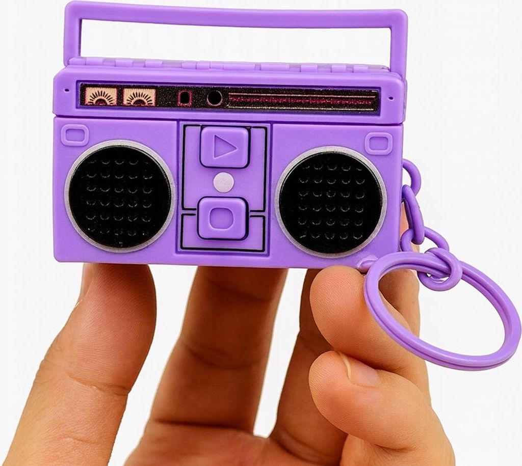 Brelok retro z nagrywaniem mini radyjko vintage z TikTok Zdjęcie produktu 