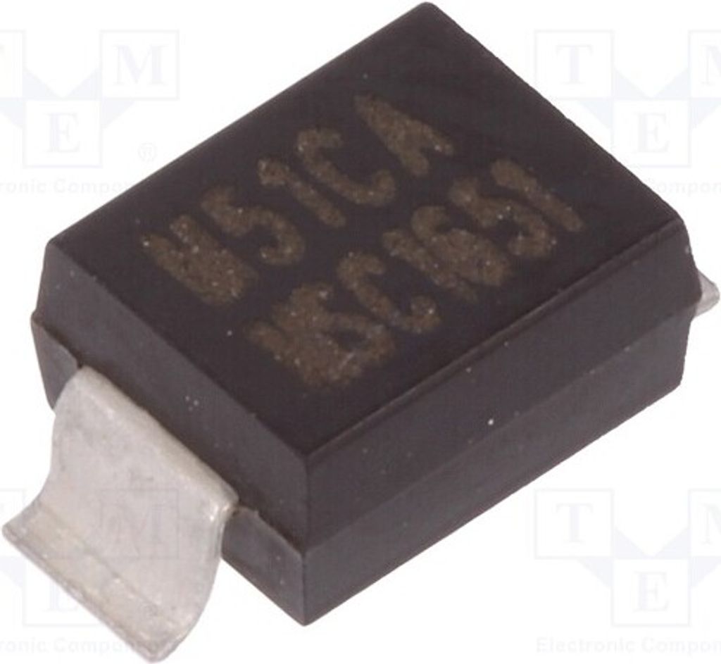 1x Diode: TVS 56,7V 5% 7,3A Bidirektional 600W DO215AA MG51CA Tran bidirektional