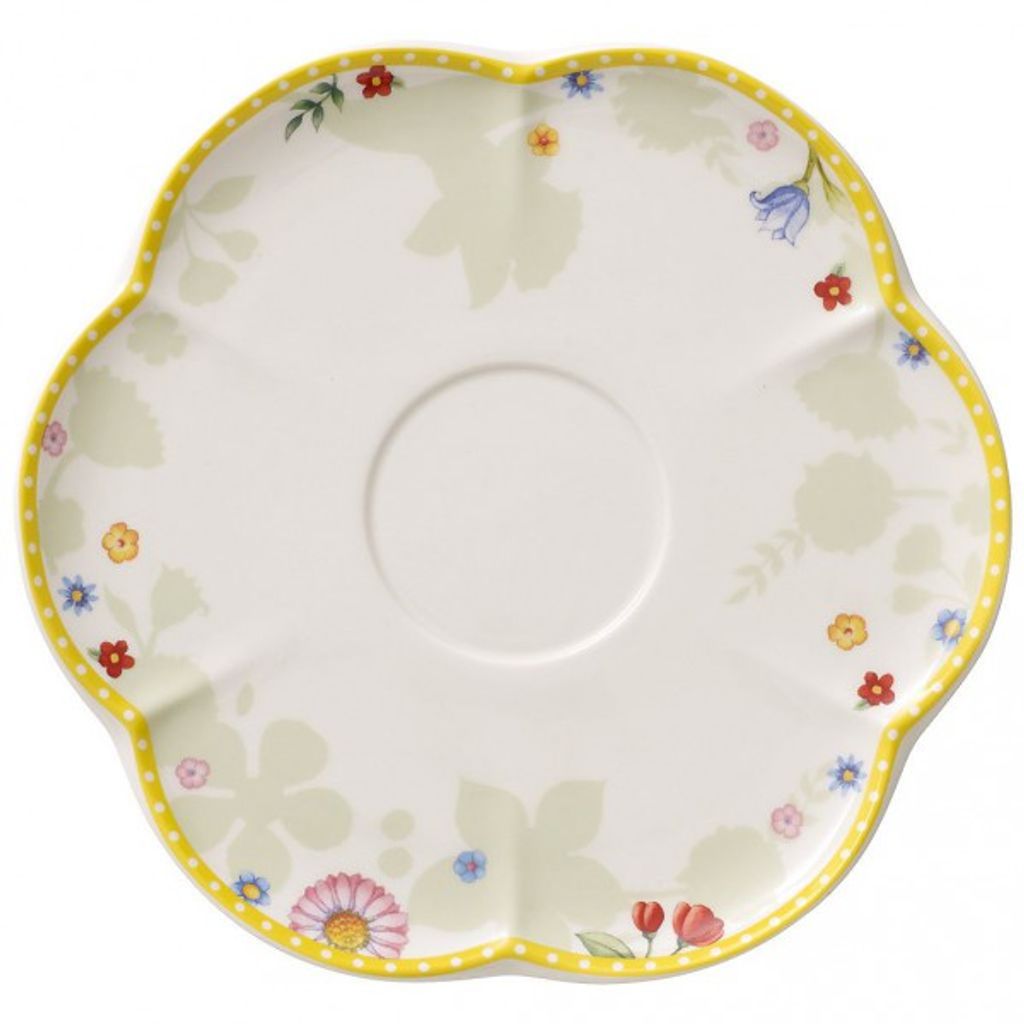 Villeroy & Boch Spring Awakening Kaffee-/Teeuntertasse, Hartporzellan, mehrfarbig, medium