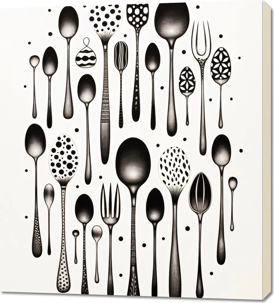 Decorazione Parete 90x100 Strumenti del Gusto | Design Moderno Cucina