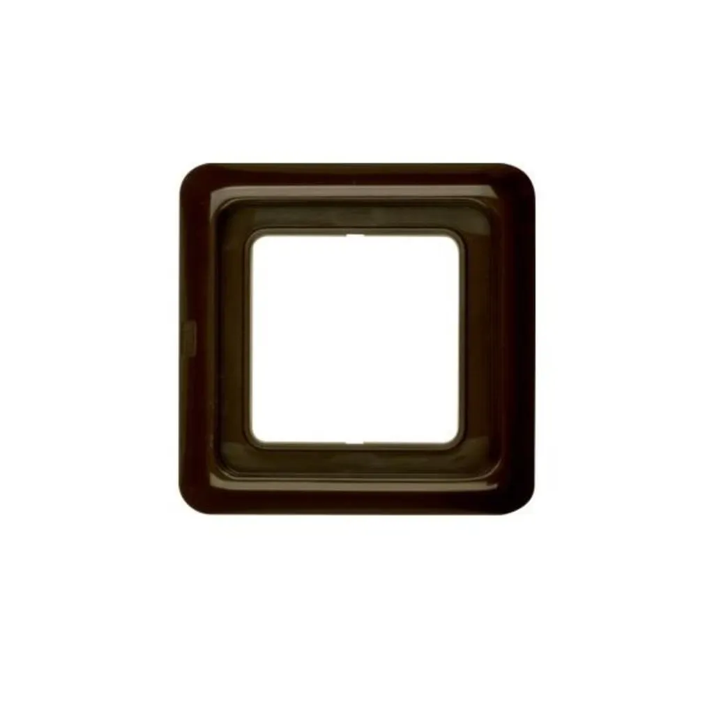 Cadre de finition 1 poste marron 132801 - Plaque simple pour interrupteur