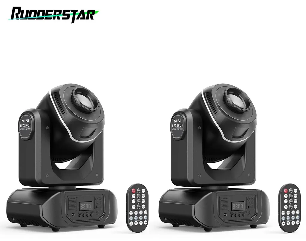 Projecteur LED DMX Mobile Noir - Solution d'Éclairage Pro Simple et Rapide - 2
