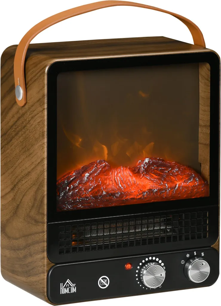 Camino Elettrico Portatile Fortuna Lai: Calore Tradizionale 1500W