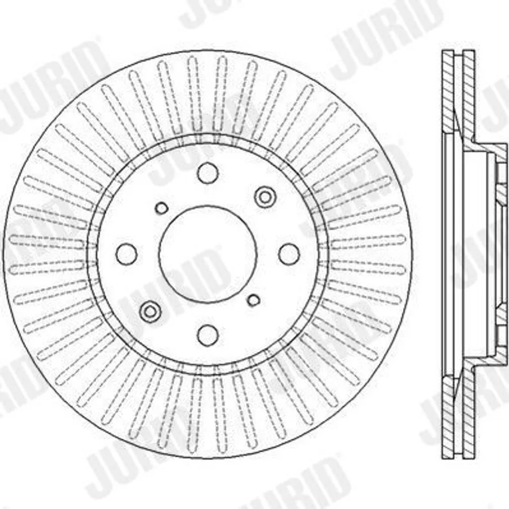 Disque de frein JURID 562456JC anti-vibration pour Suzuki Splash 40mm