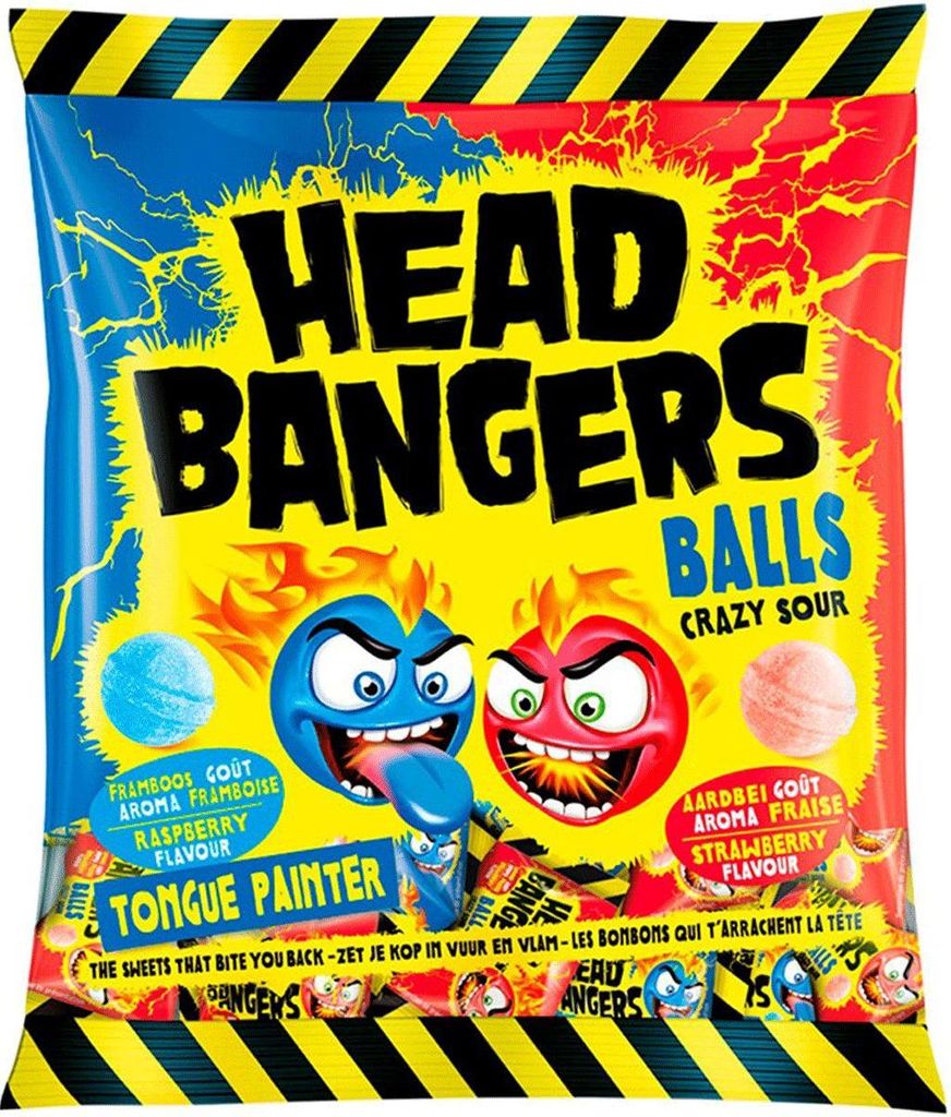Head Bangers Crazy Sour 135g Tvrdé guľôčky na farbenie Obrázok produktu 