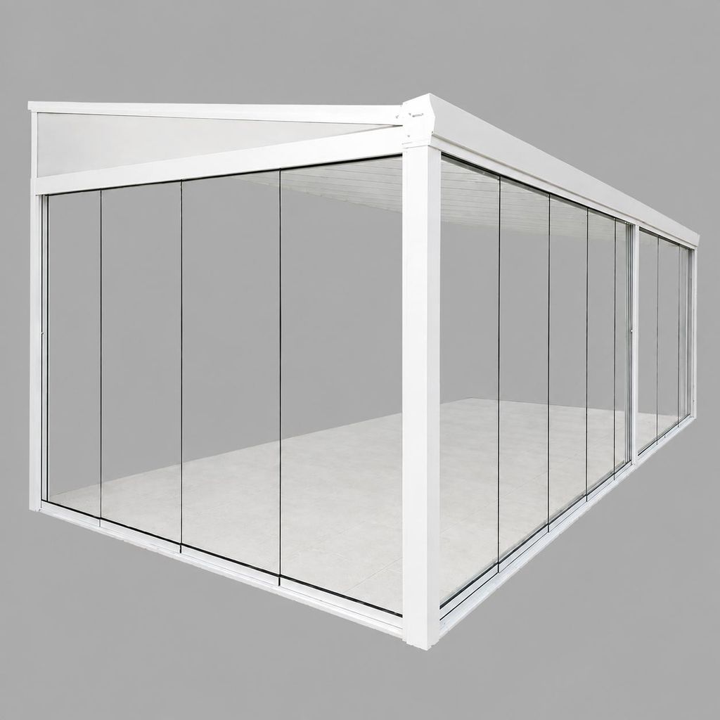 Aluminium Kaltwintergarten Cuxhaven mit Stegplatten Produktbild  KI-generiertes Bild