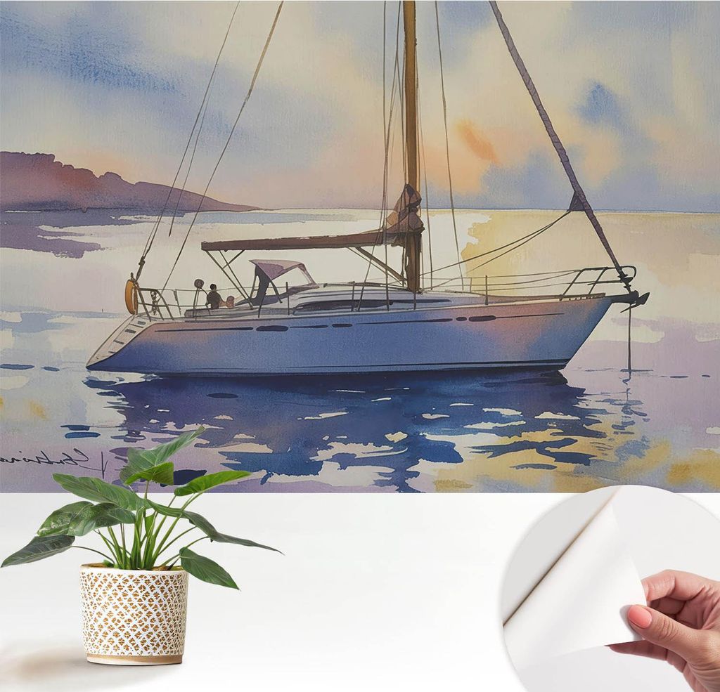 Fototapete selbstklebend - 152x104 cm - Tapete - Wandtapete - Wandbilder - Klebefolie - Dekofolie - Tapete Folie - Wand - Dekoration - Wohnzimmer -...