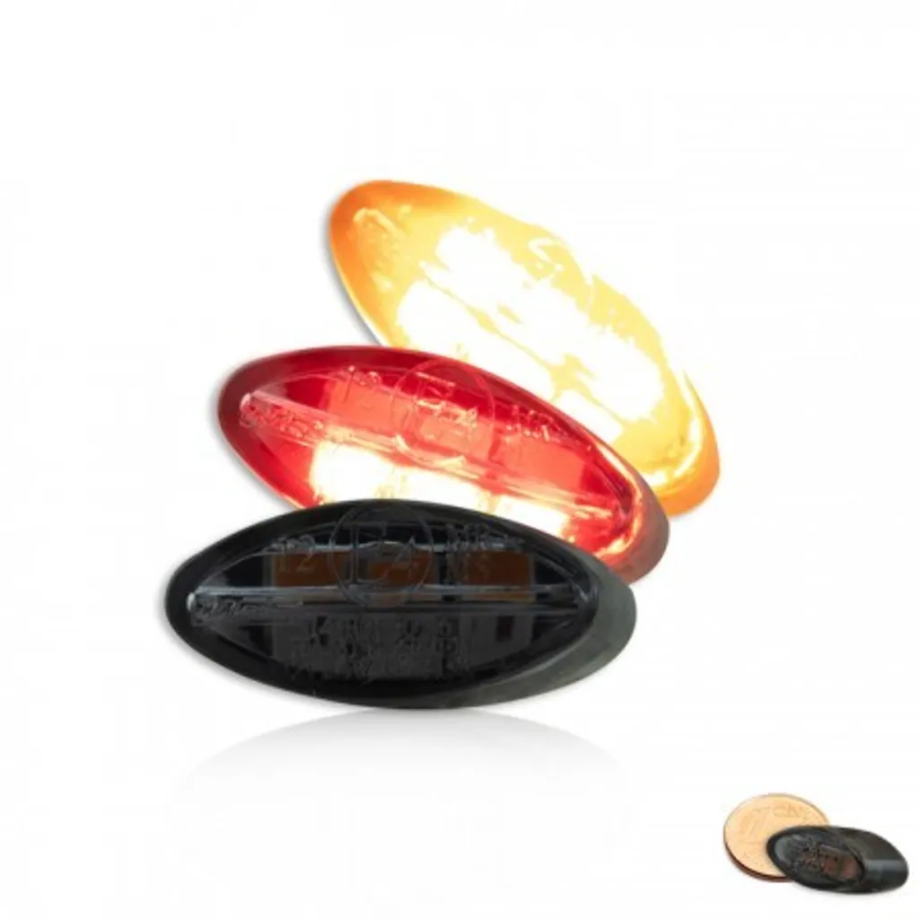 Clignotants SMD Cateye avec feu arrière intégré et verre fumé noir