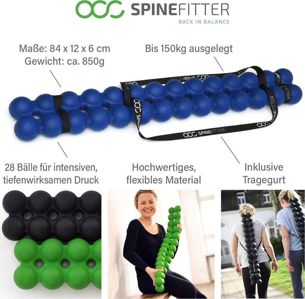 SISSEL Spinefitter 10er Set blau mit Coach Bag
