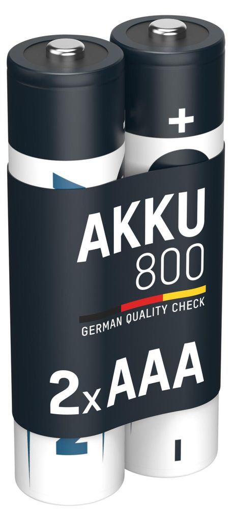 ANSMANN Akku AAA Micro 800 mAh 1,2V NiMH 2 Stück, Produktbild 