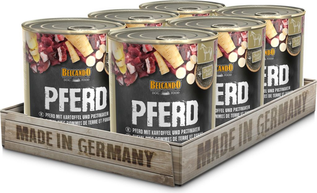 BELCANDO® Pferd mit Kartoffeln und Pastinaken 6x 800g Produktbild 