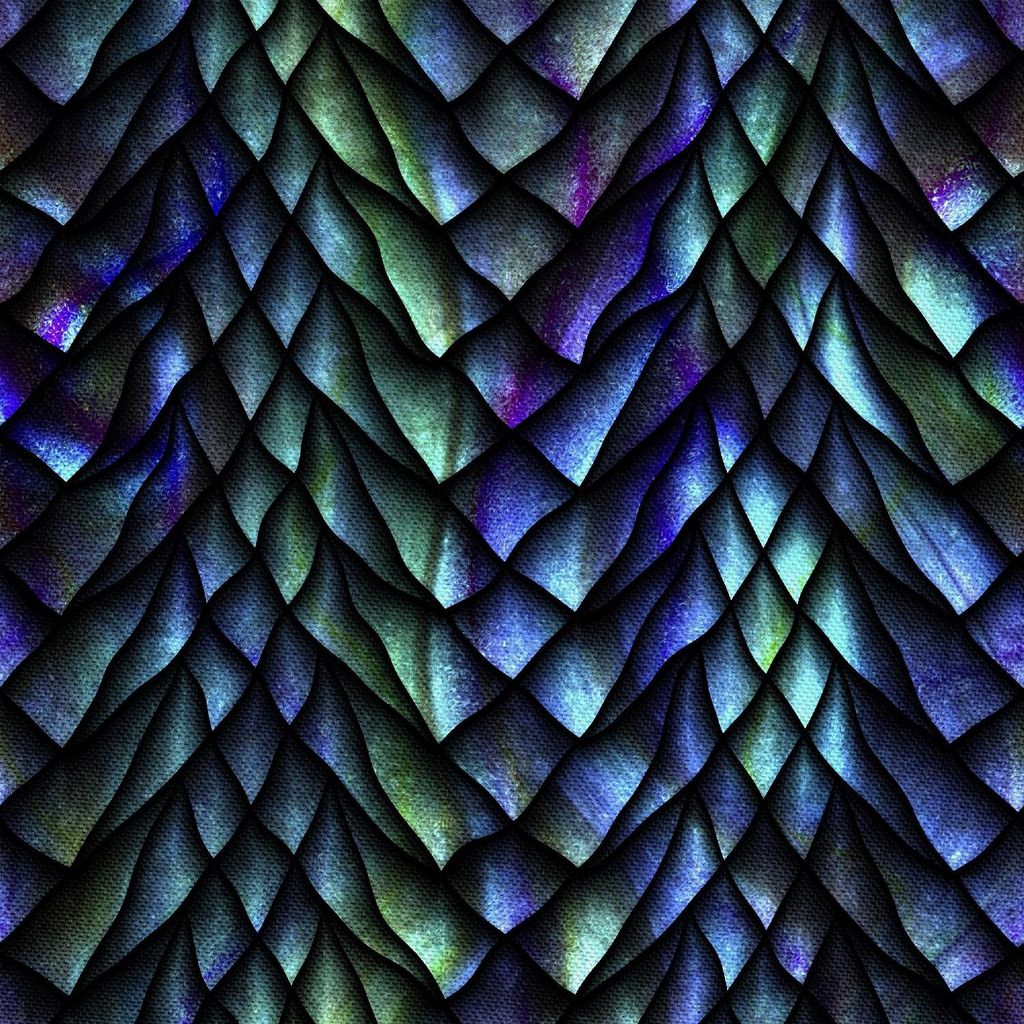 OUTDOOR DEKOSTOFFE OXFORD - Motiv Drachenschuppe