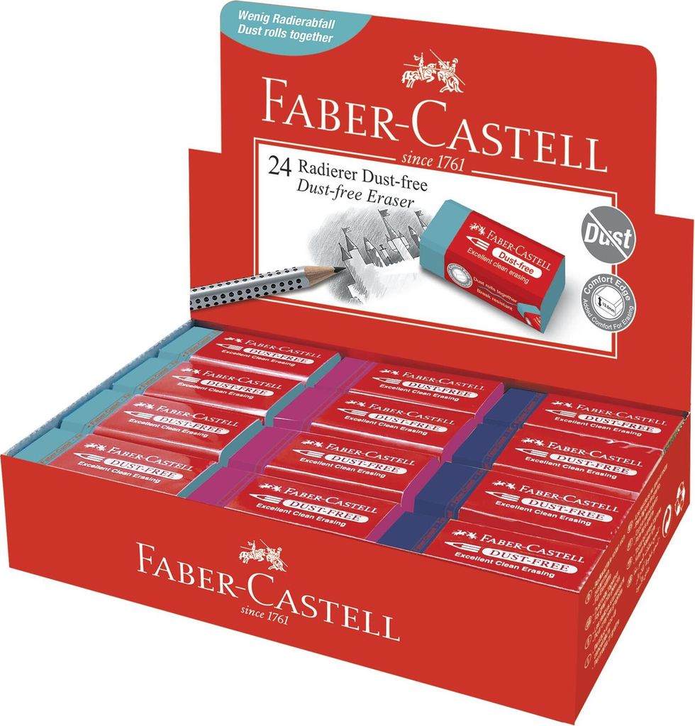 FABER-CASTELL Radierer Dust-free pastell 19 Image du produit 