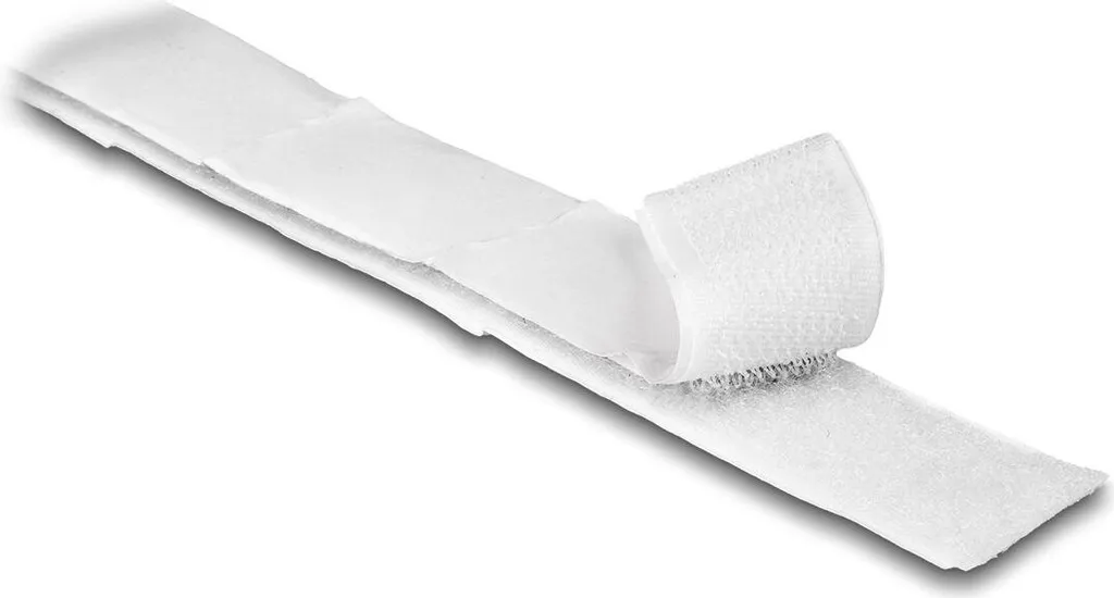 Organiseur de Câbles Auto-Agrippant 25m Delock pour Bureau et Maison 20mm