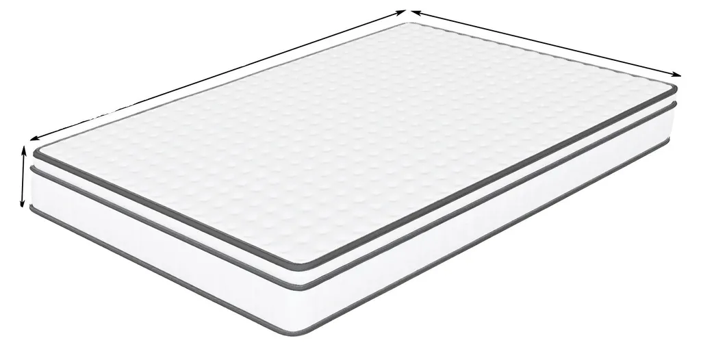 Matelas 90x200 ressorts ensachés pour un sommeil profond et réparateur