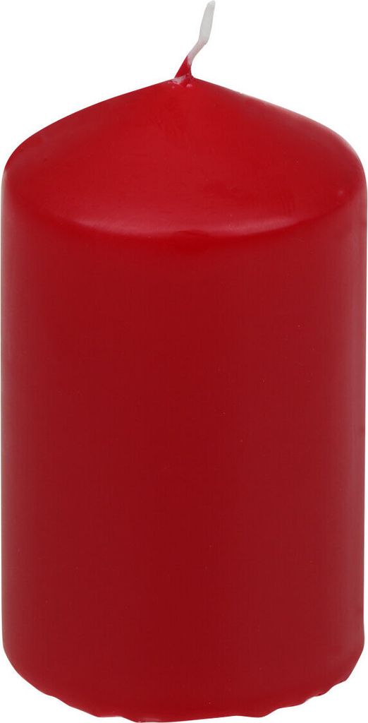 Stumpenkerzen Rubin Rot 80/47 mm, 14 Stück Steinhart Kerzen in RAL-Kerzen Güte Qualität